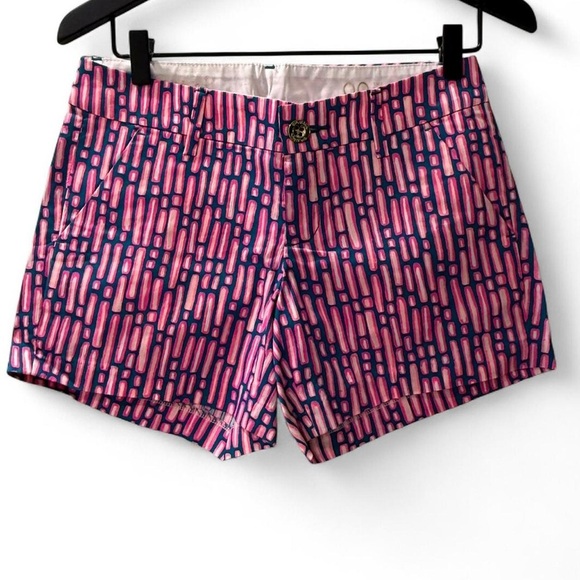 Lilly Pulitzer Pants - Lily Pulitzer Pink and Blue Patterned Women's Shorts